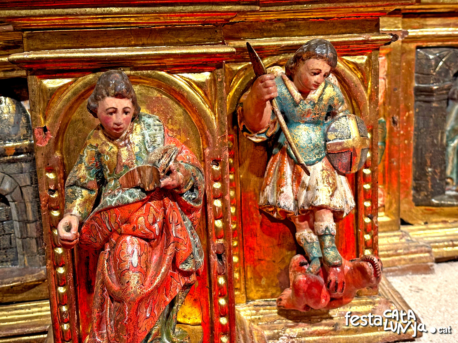 Navàs - Retaule de Sant Isidre i Sant Galderic de Santa Fe de Valldeperes