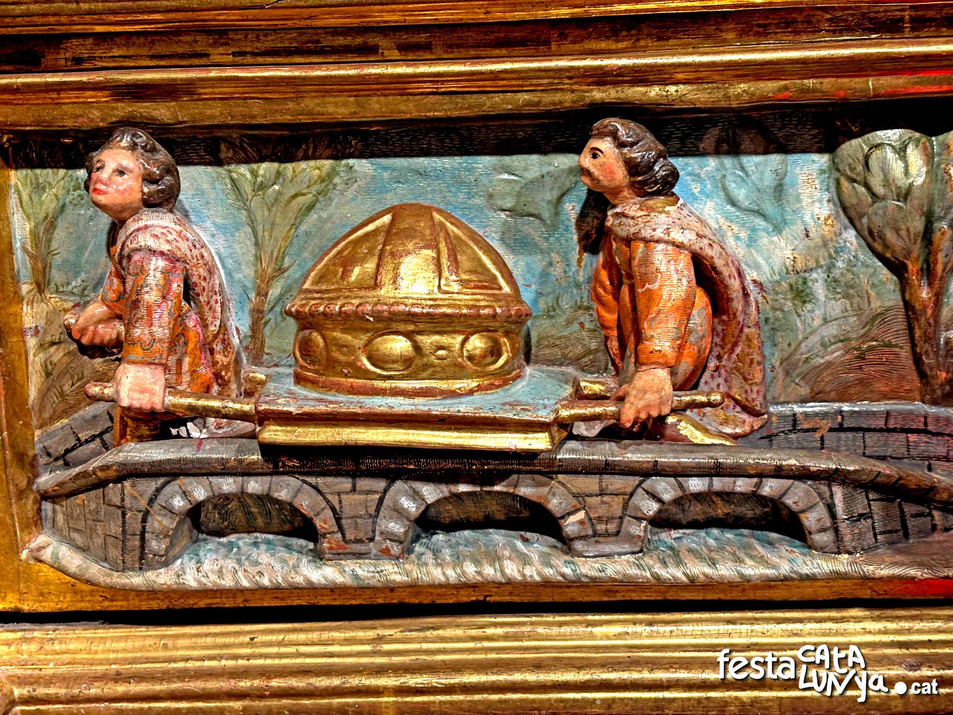 Navàs - Retaule de Sant Isidre i Sant Galderic de Santa Fe de Valldeperes