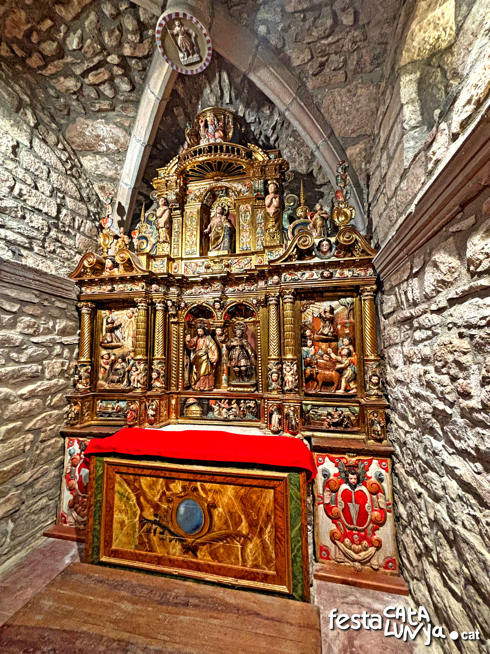 Navàs - Retaule de Sant Isidre i Sant Galderic de Santa Fe de Valldeperes