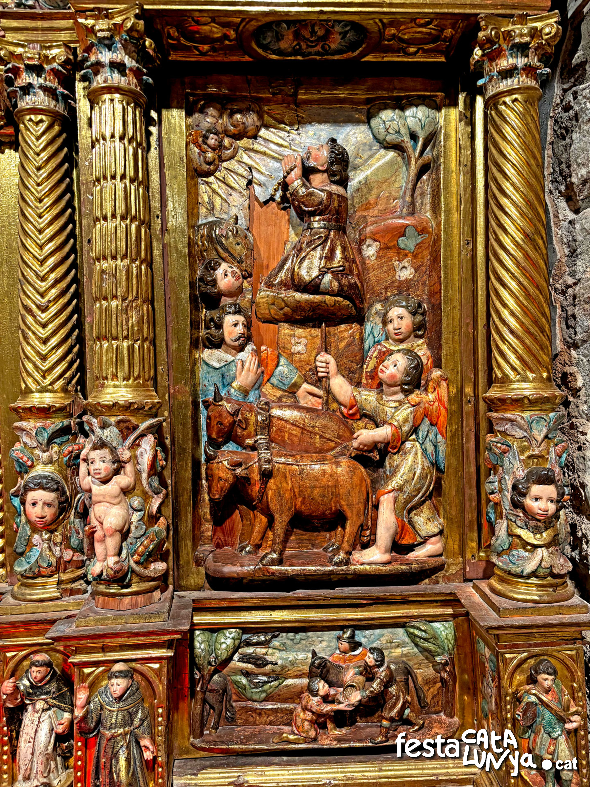 Navàs - Retaule de Sant Isidre i Sant Galderic de Santa Fe de Valldeperes