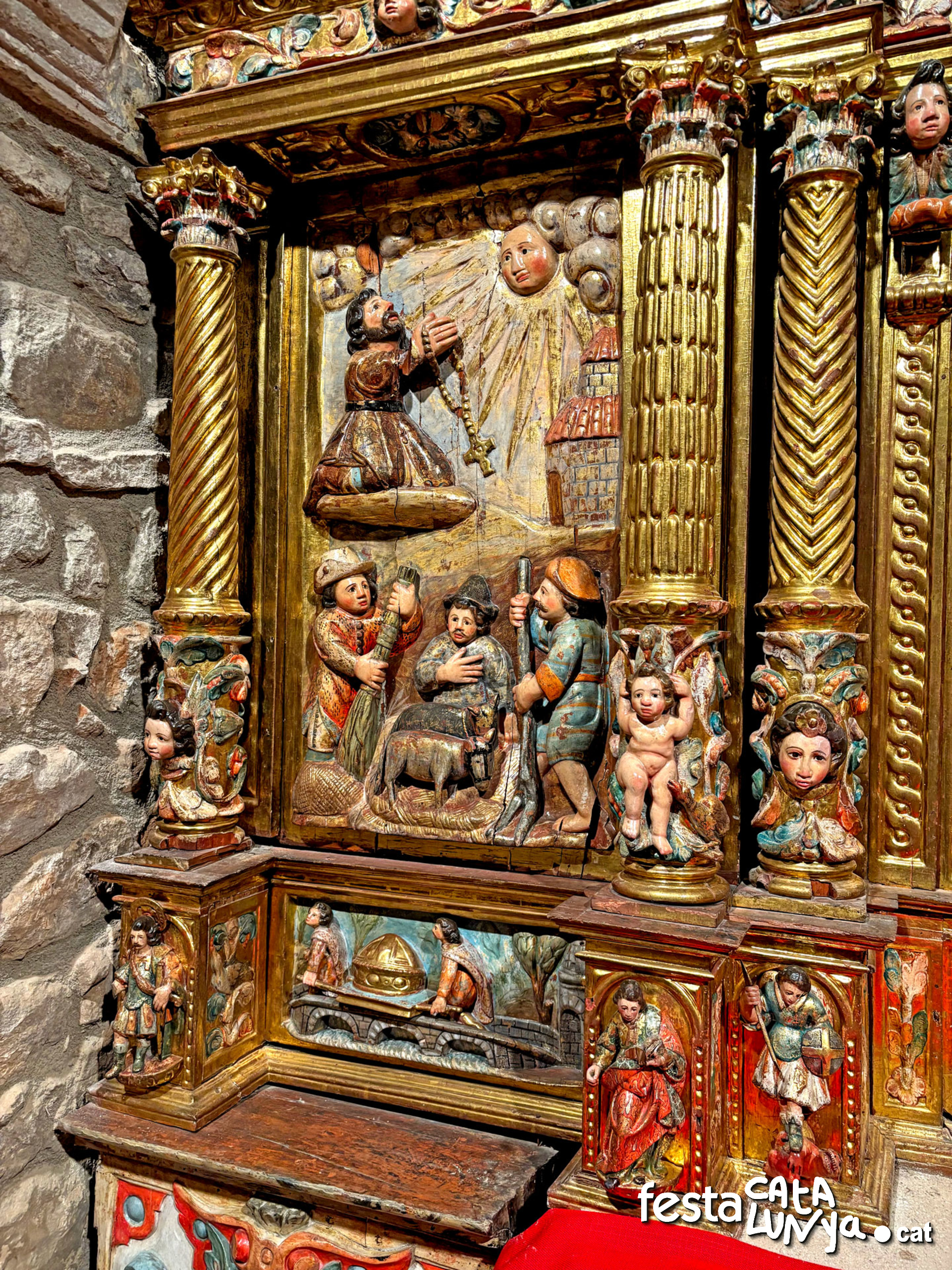 Navàs - Retaule de Sant Isidre i Sant Galderic de Santa Fe de Valldeperes