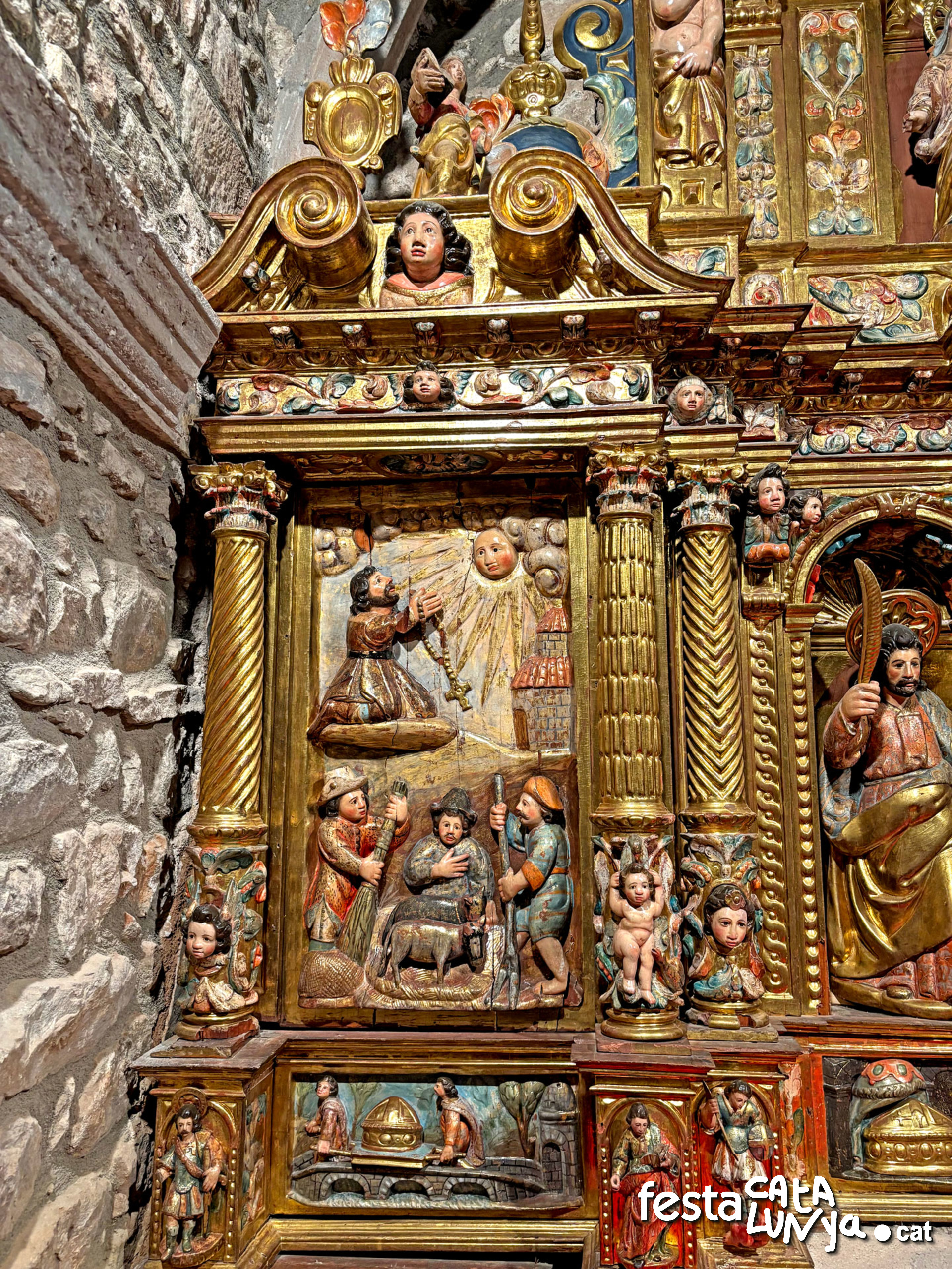 Navàs - Retaule de Sant Isidre i Sant Galderic de Santa Fe de Valldeperes