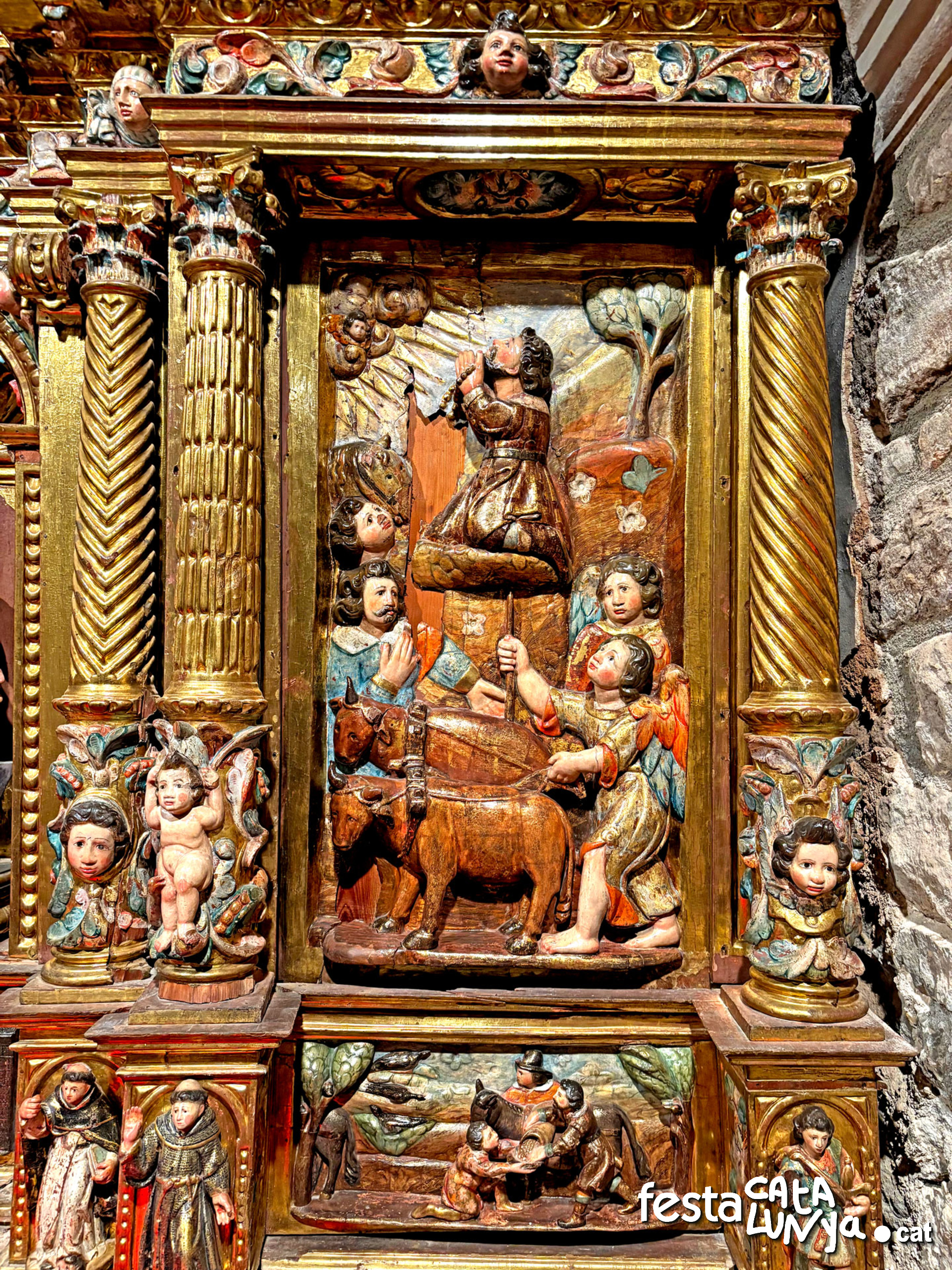 Navàs - Retaule de Sant Isidre i Sant Galderic de Santa Fe de Valldeperes