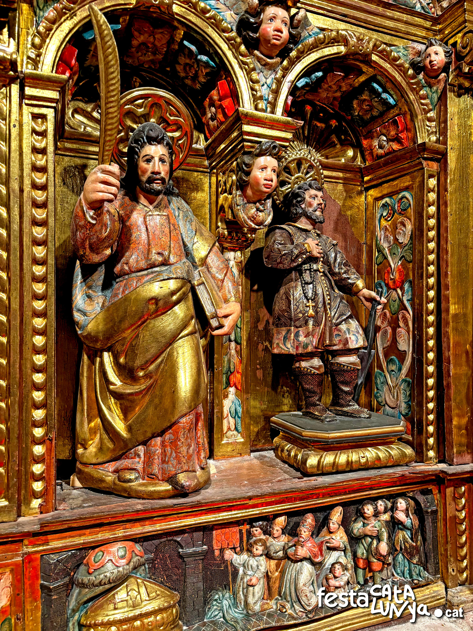 Navàs - Retaule de Sant Isidre i Sant Galderic de Santa Fe de Valldeperes