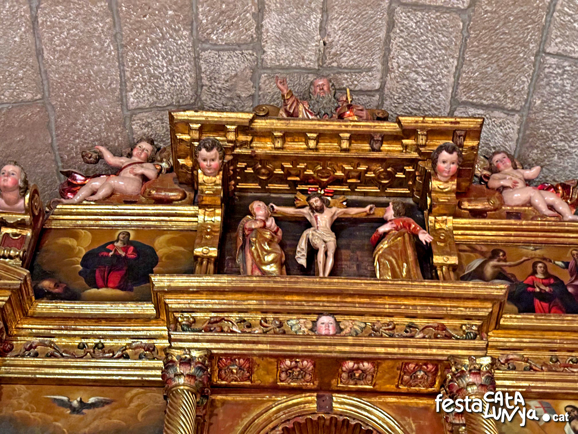 Navàs- Retaule del Roser de Santa Fe de Valldeperes