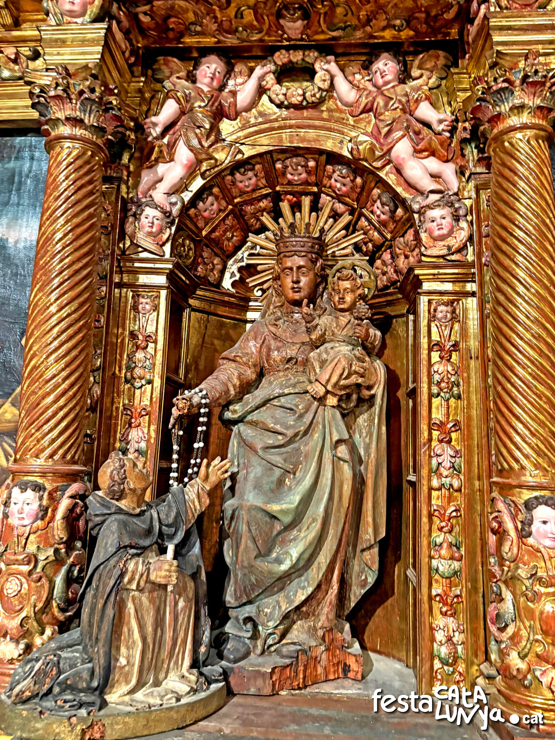 Navàs- Retaule del Roser de Santa Fe de Valldeperes