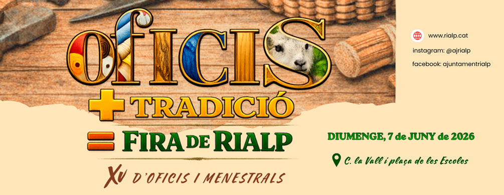 Banner de Rialp - Fira d'Oficis i Menestrals 2026
