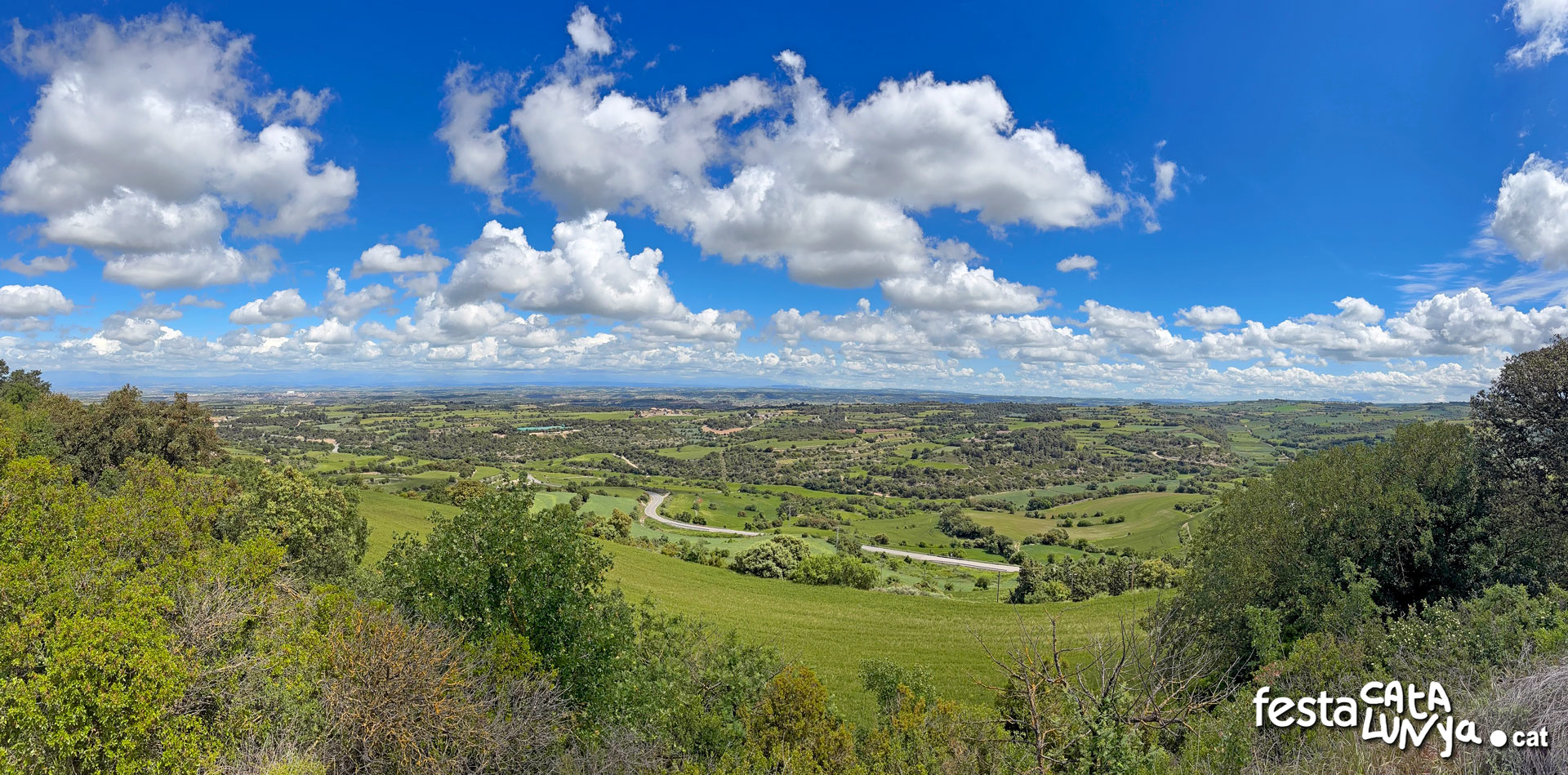 Montoliu de Segarra - Vistes panoràmiques des del turó del castell de la Guàrdia Lada