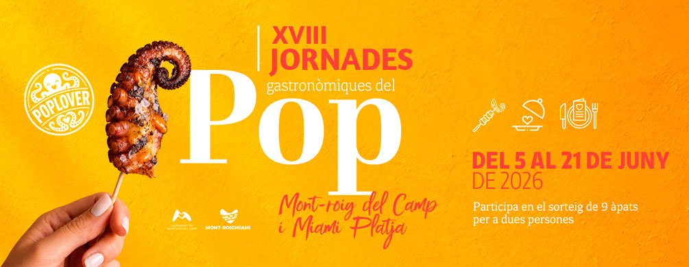 Banner de Mont-roig del Camp - Jornades Gastronòmqiues del Pop 2026