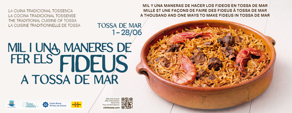 Banner de Tossa de Mar - Mil i una maneres de fer els fideus 2026 (capçalera)