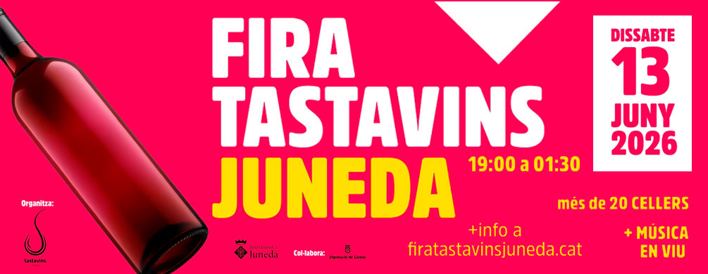 Banner de Juneda - Fira Tastavins 2026