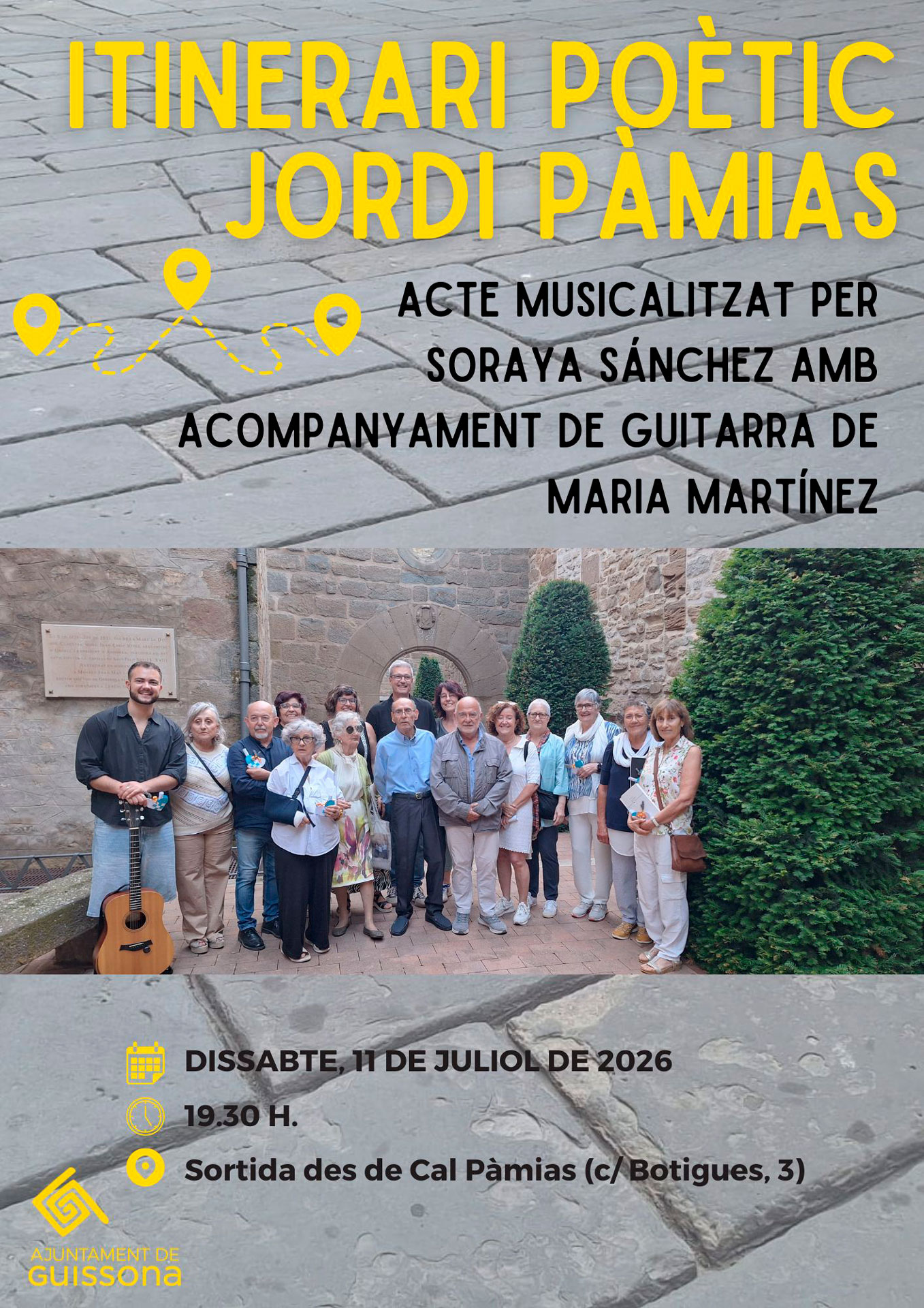 Itinerari poètic Jordi Pàmias a Guissona 2026