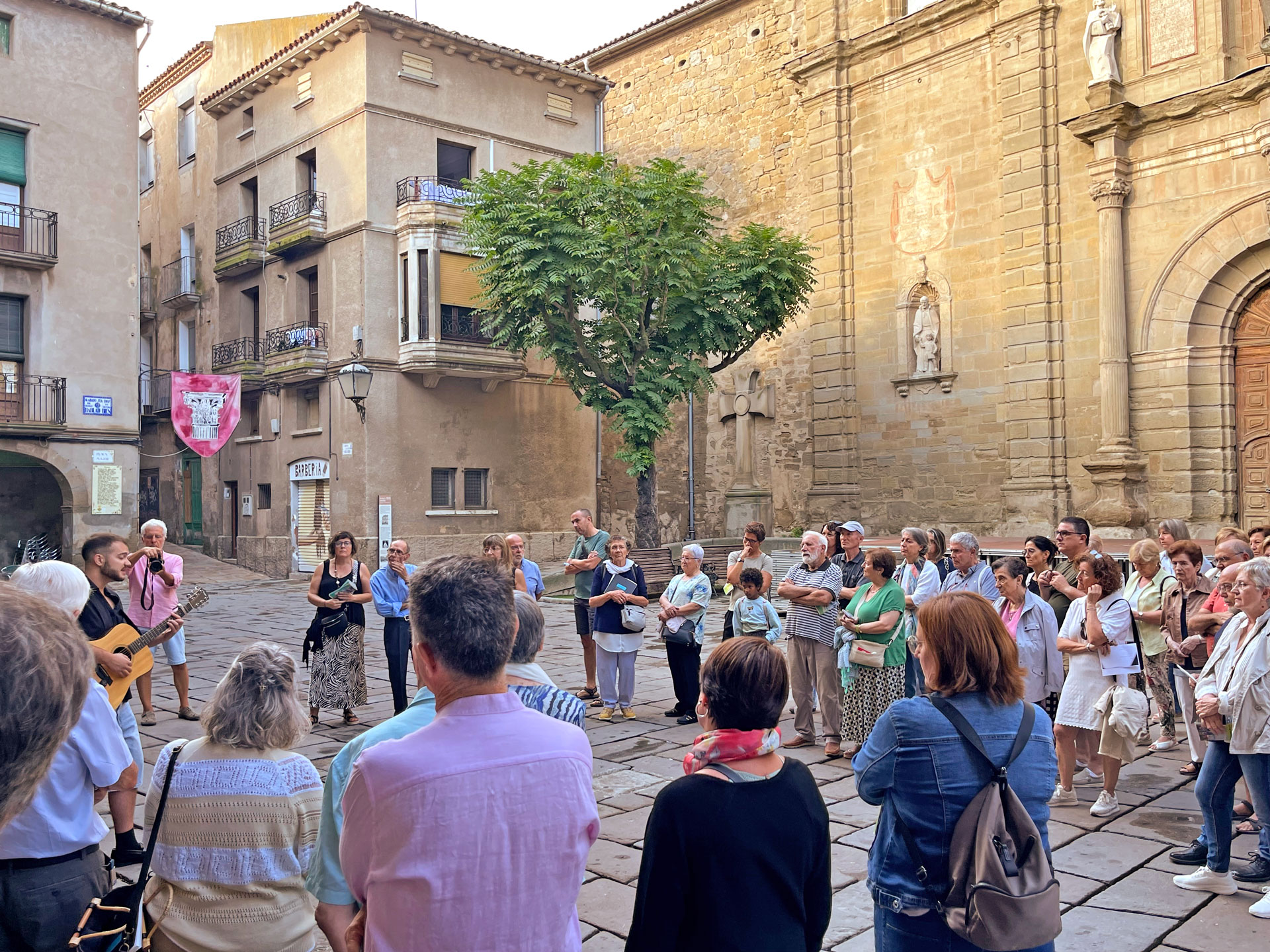Itinerari poètic Jordi Pàmias a Guissona (Foto: Ajuntament)