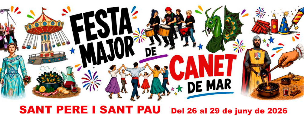 Banner de Canet de Mar - Festa Major de Sant Pere i Sant Pau 2026