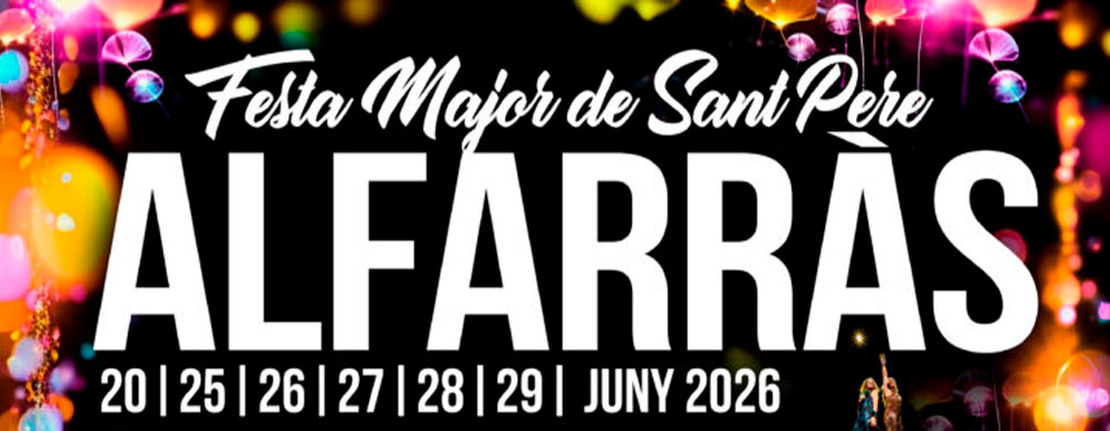 Banner de Alfarràs - Festa Major de Sant Pere 2026