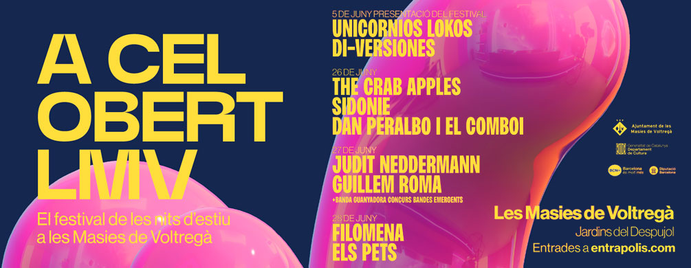 Banner de Les Masies de Voltregà - Festival artístic A Cel Obert 2026