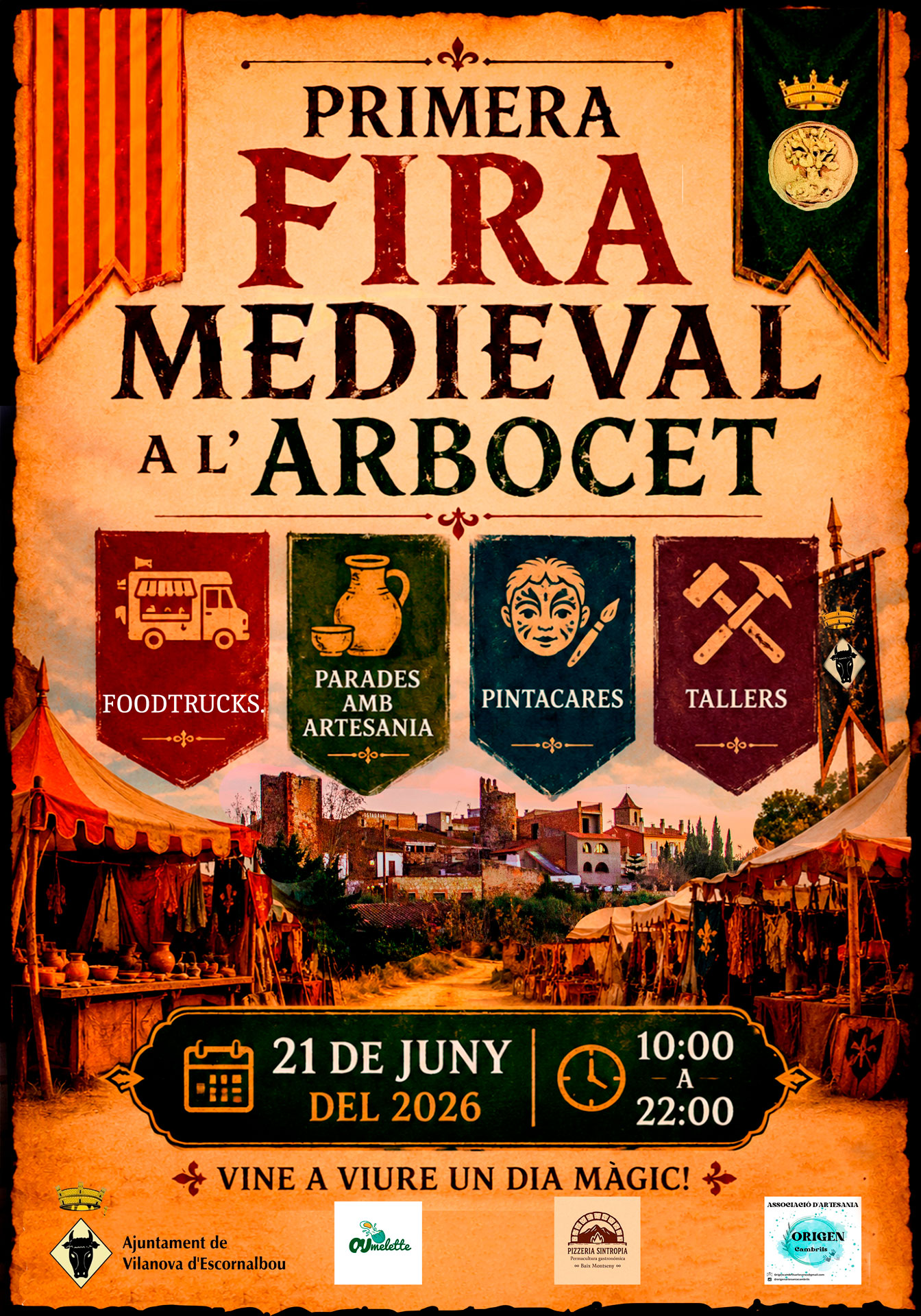 Fira Medieval a l'Arbocet de Vilanova d'Escornalbou