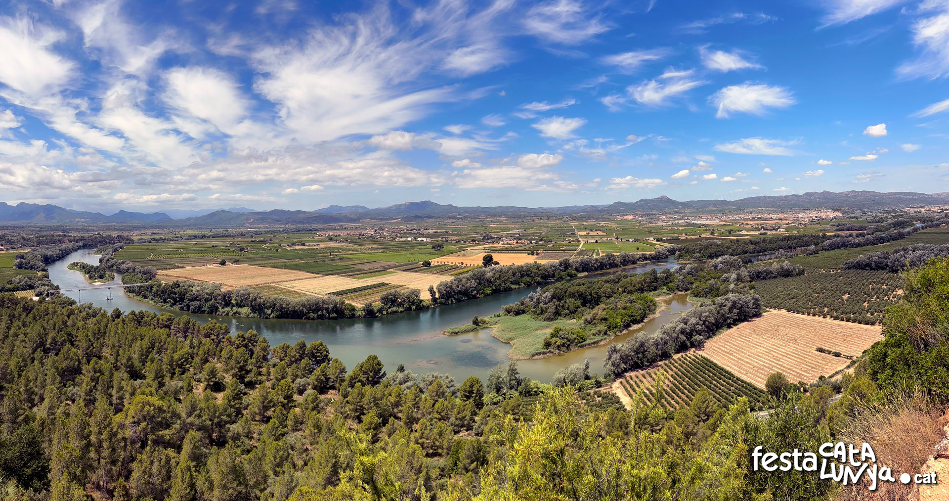 Tivissa - Mirador-Balcó sobre el riu Ebre des de la ciutat ibèrica del Castellet de Banyoles