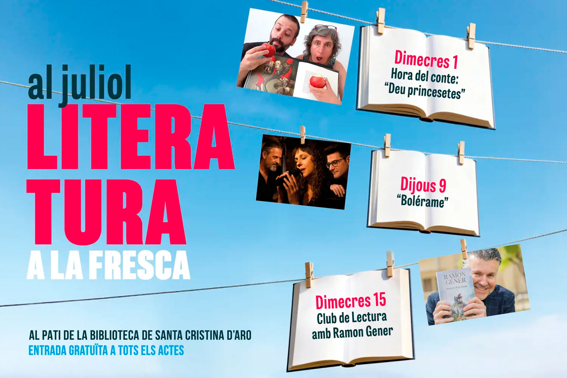 Literatura a la fresca a Santa Cristina d'Aro