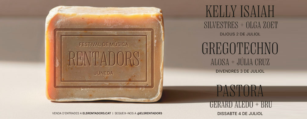Banner de Juneda - Festival de Música Rentadors 2026