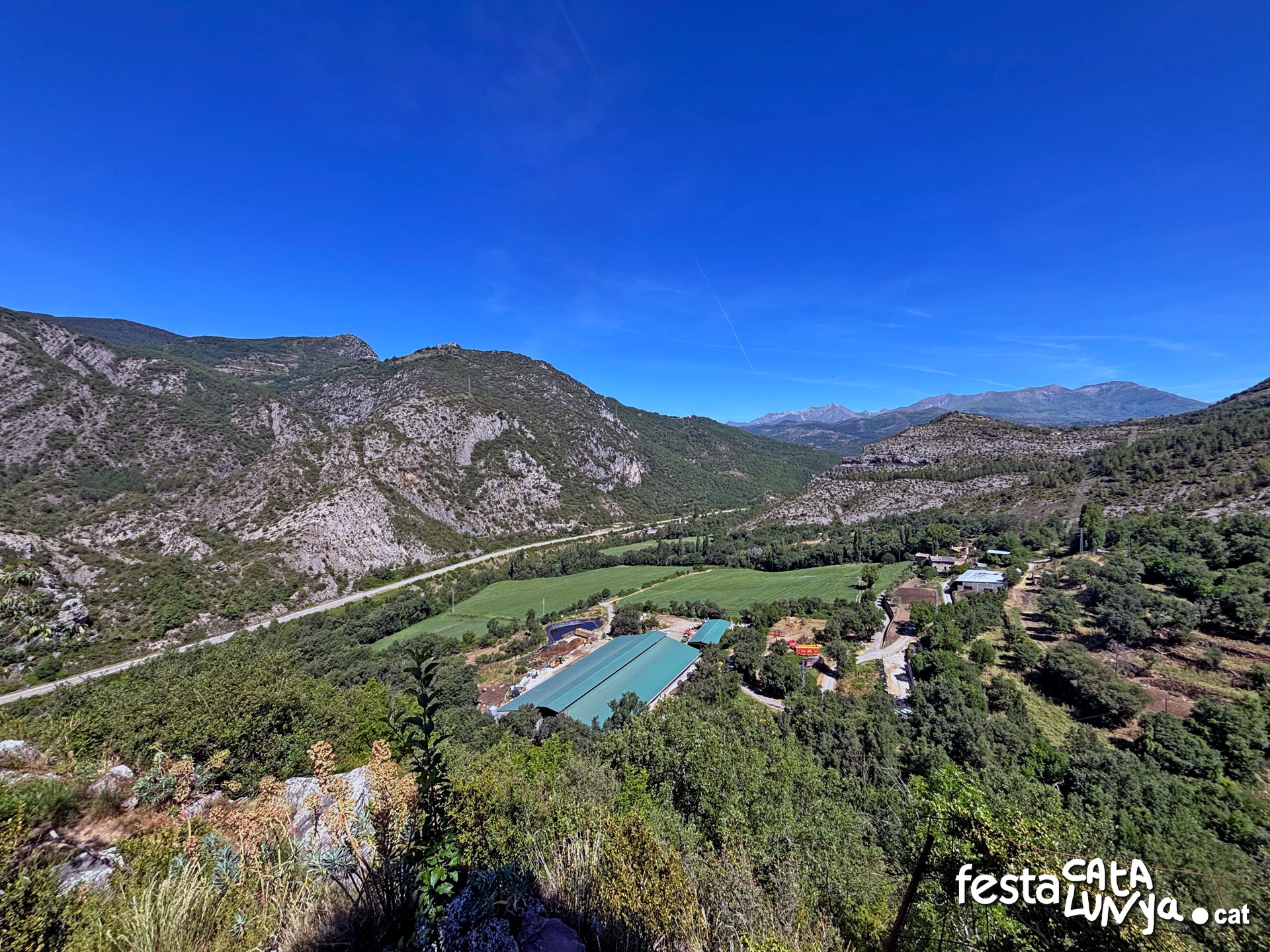 Senterada - Mirador panoràmic des de l'església de Sant Feliu de Reguard