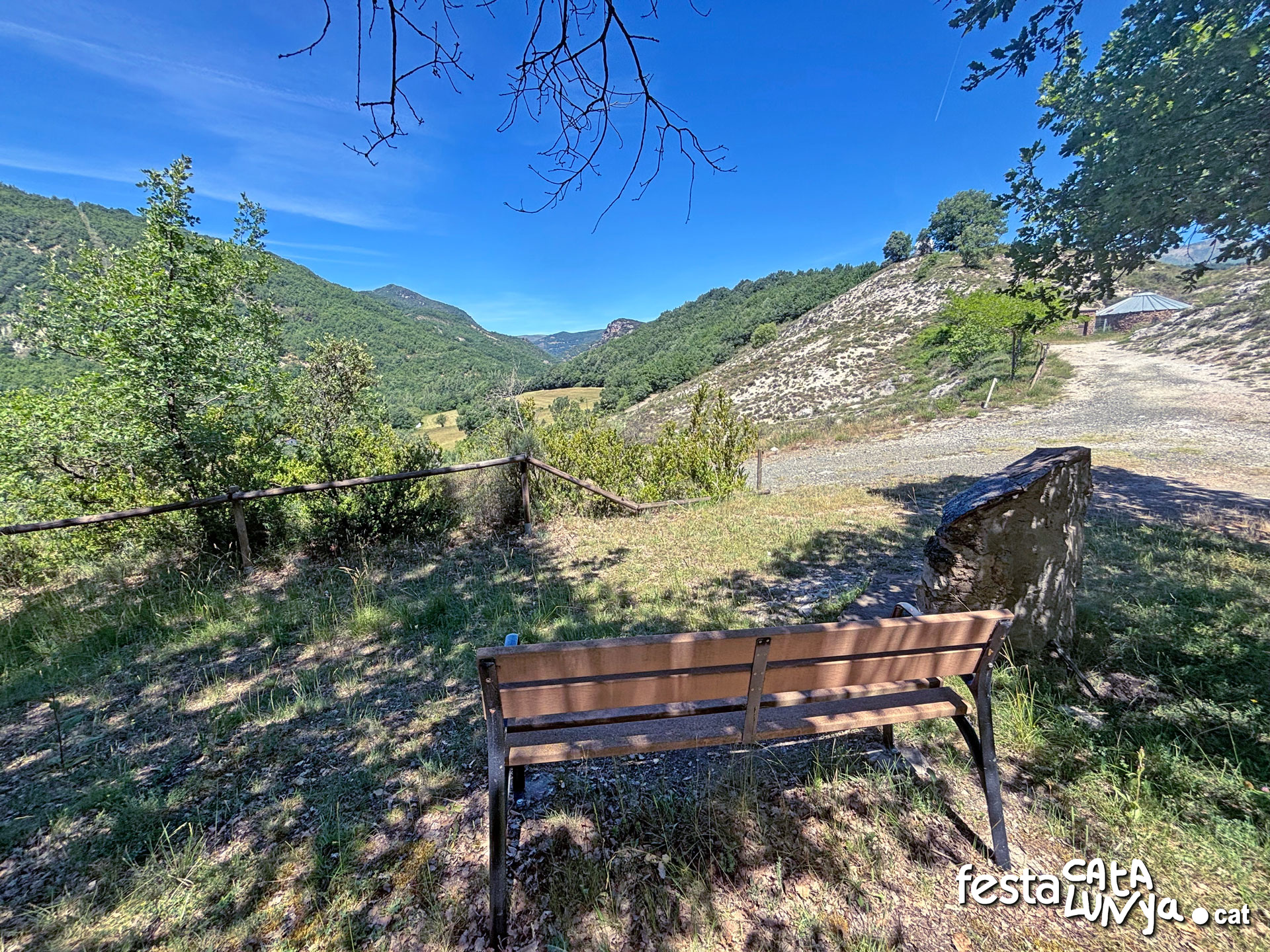 Vistes panoràmiques de Senterada des dels dipòsits