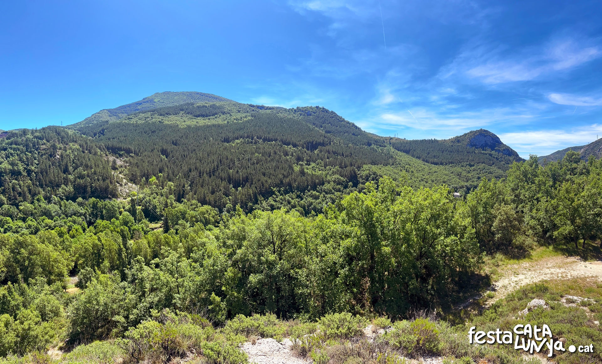 Senterada - Vistes panoràmiques de Senterada des dels dipòsits