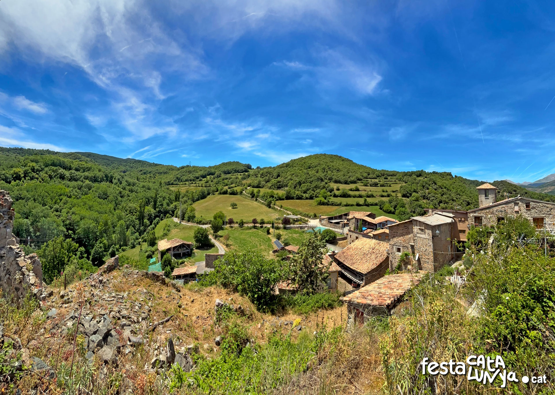 Mirador del turó de Sant Esteve de Naens a Senterada
