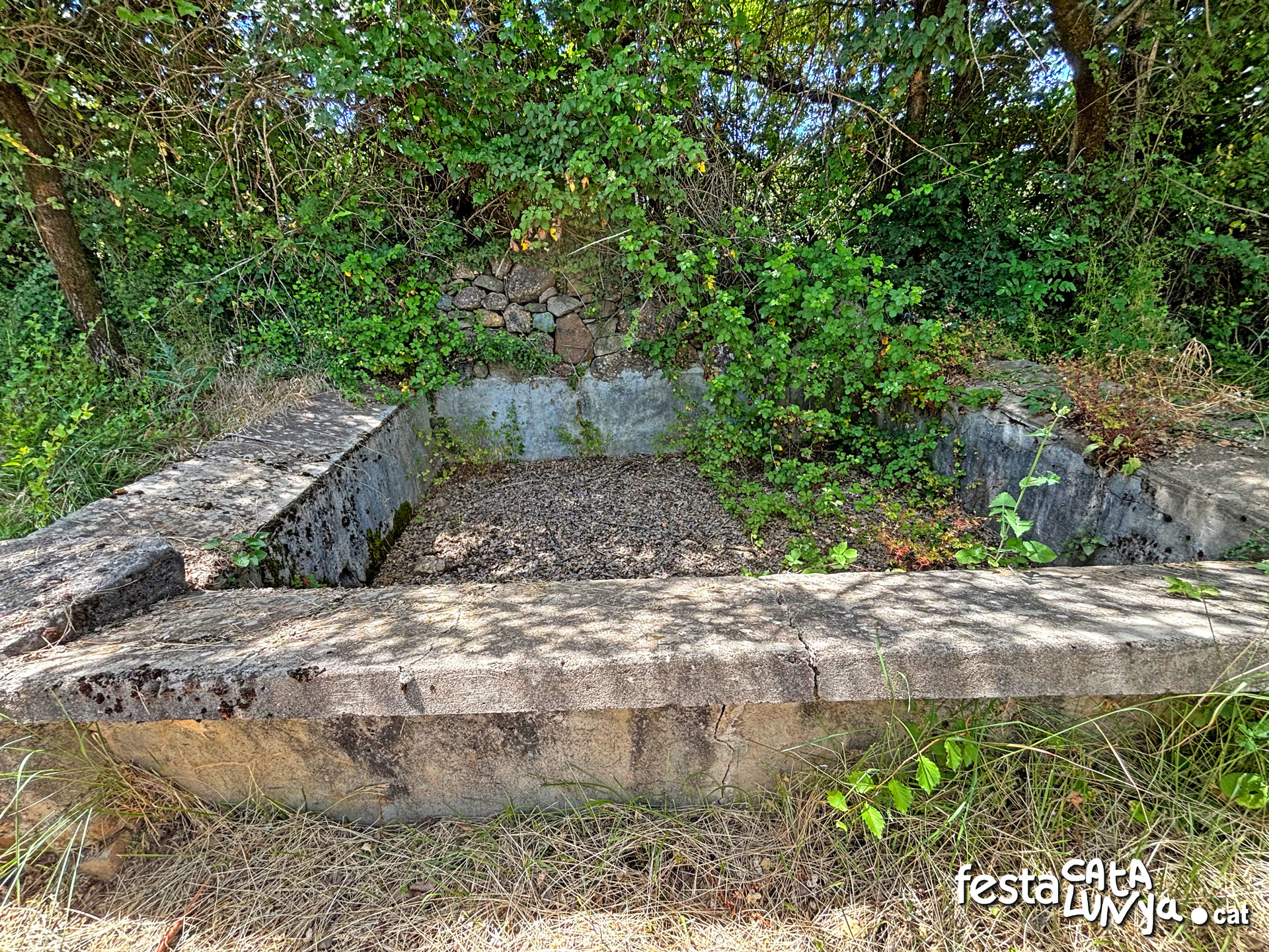 Safareig, font i abeurador de Burguet a Senterada
