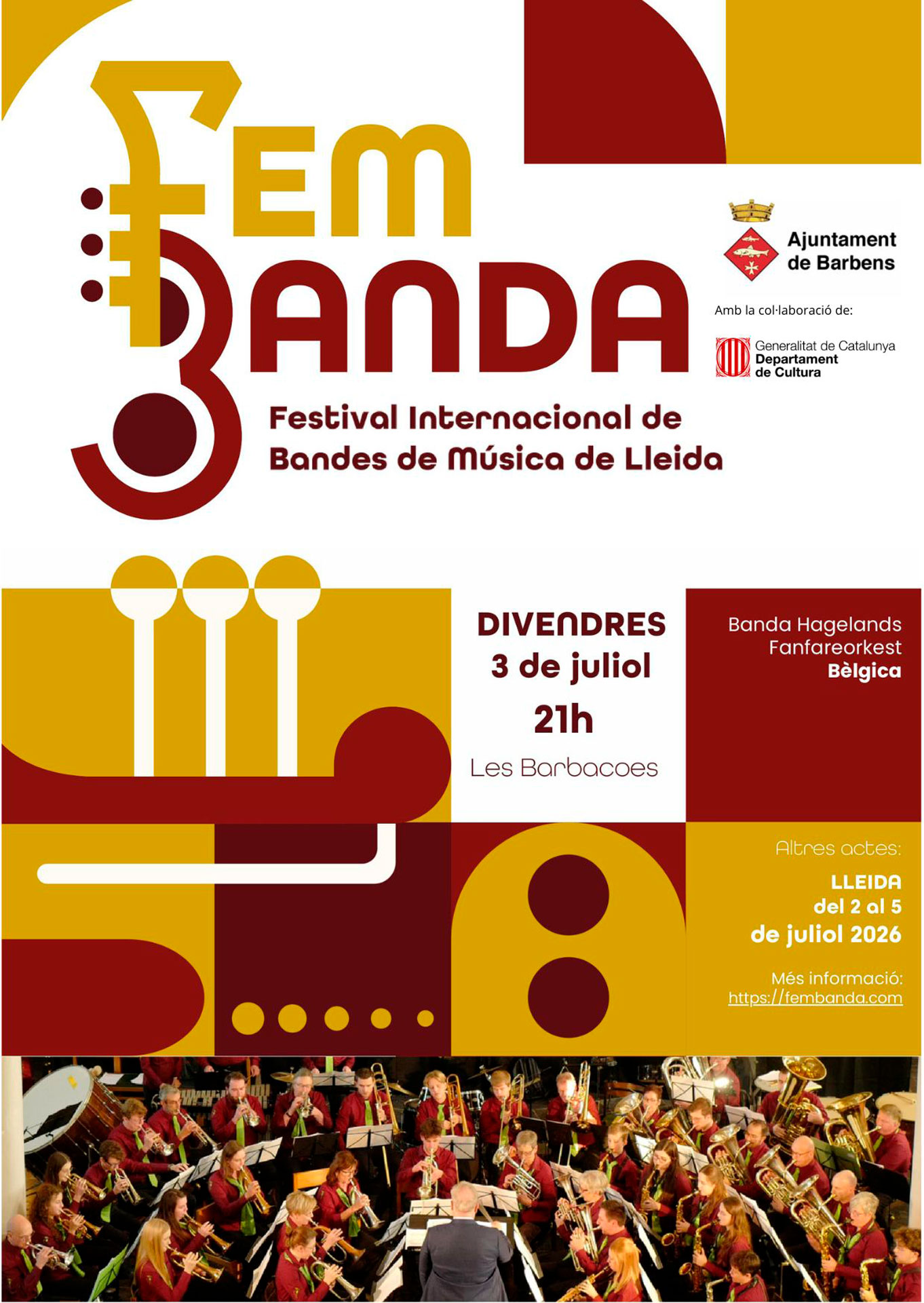 Fem Banda, Festival Internacional de Bandes de Música de Lleida 2026 - Barbens