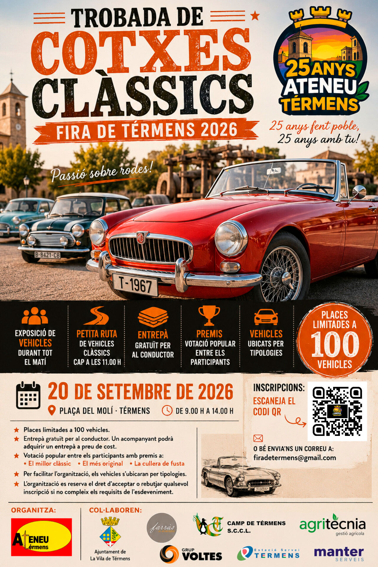 Trobada de Cotxes Clàssics 2026 - Térmens