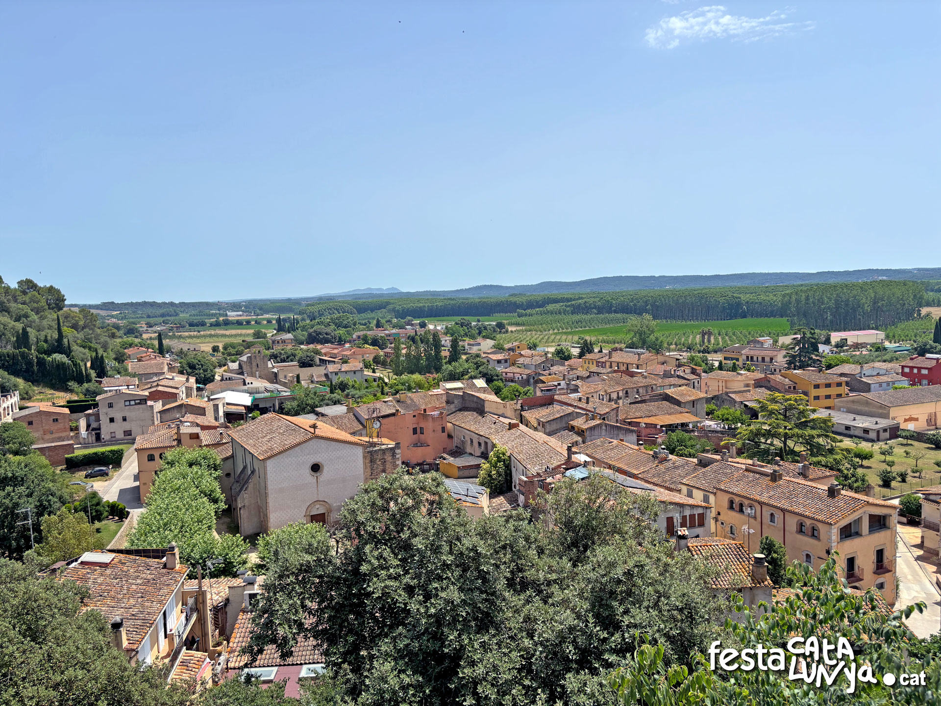 Mirador del castell de Cervià de Ter