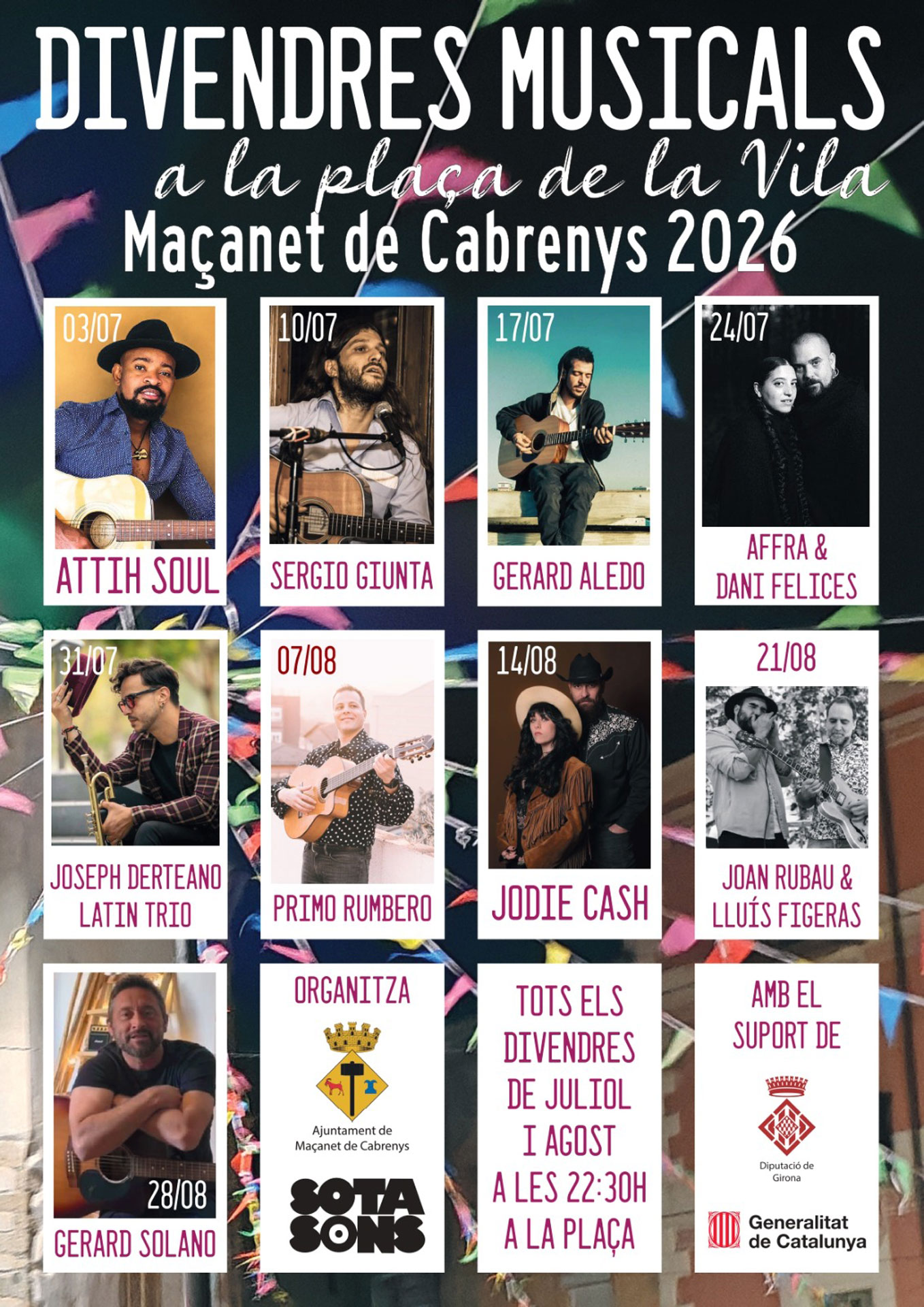 Divendres musicals 2026 - Maçanet de Cabrenys
