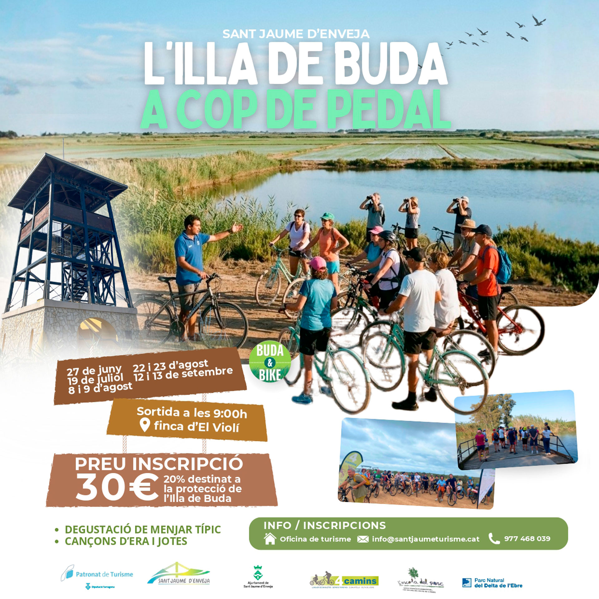 Buda&Bike, L'Illa de Buda a cop de pedal 2026 - Sant Jaume d'Enveja