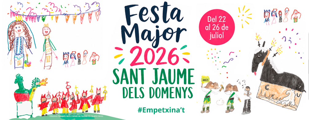 Banner de Sant Jaume dels Domenys - Festa Major 2026