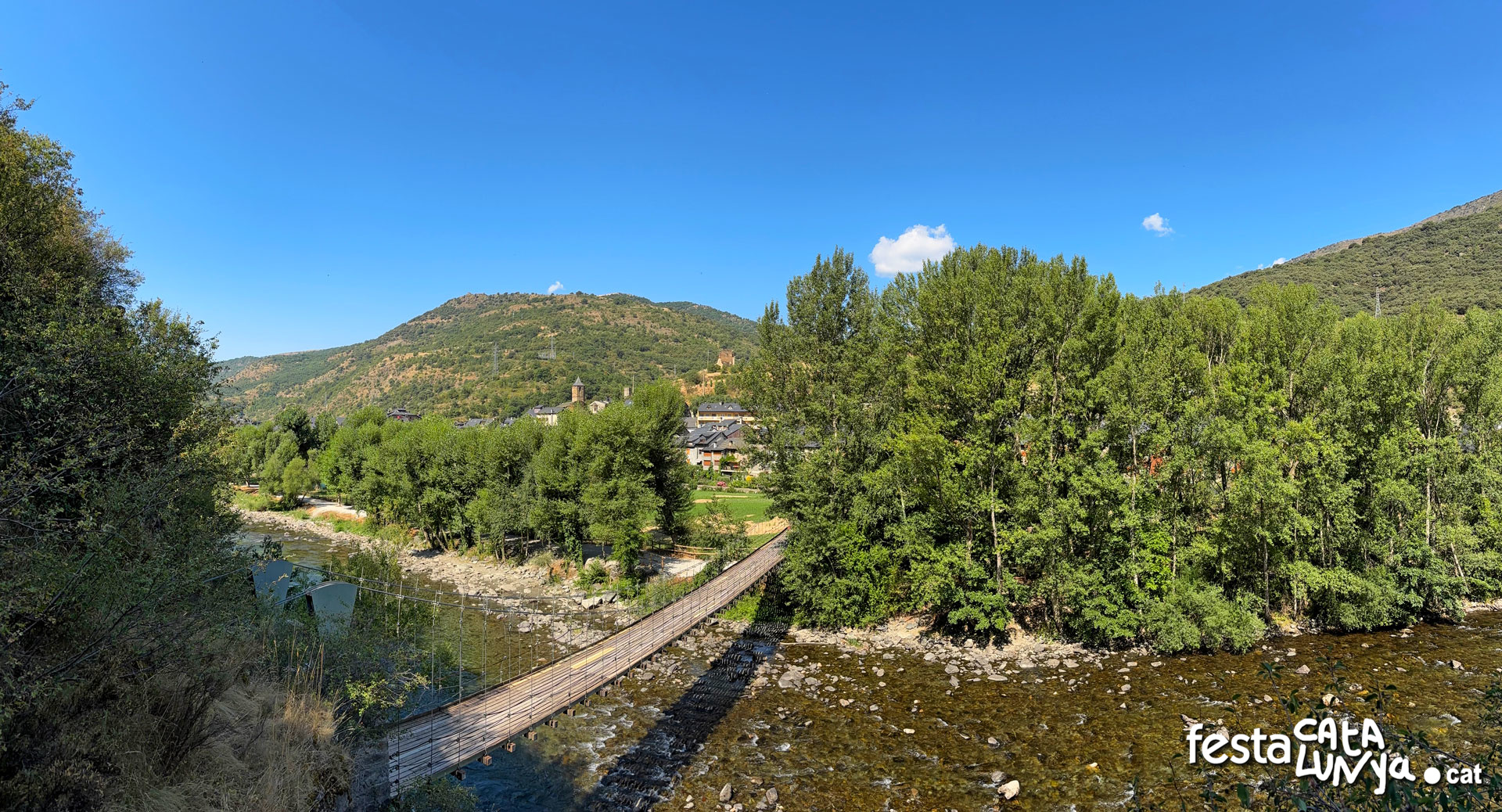 Rialp - Pont o pasarel·la penjant de Santa Caterina