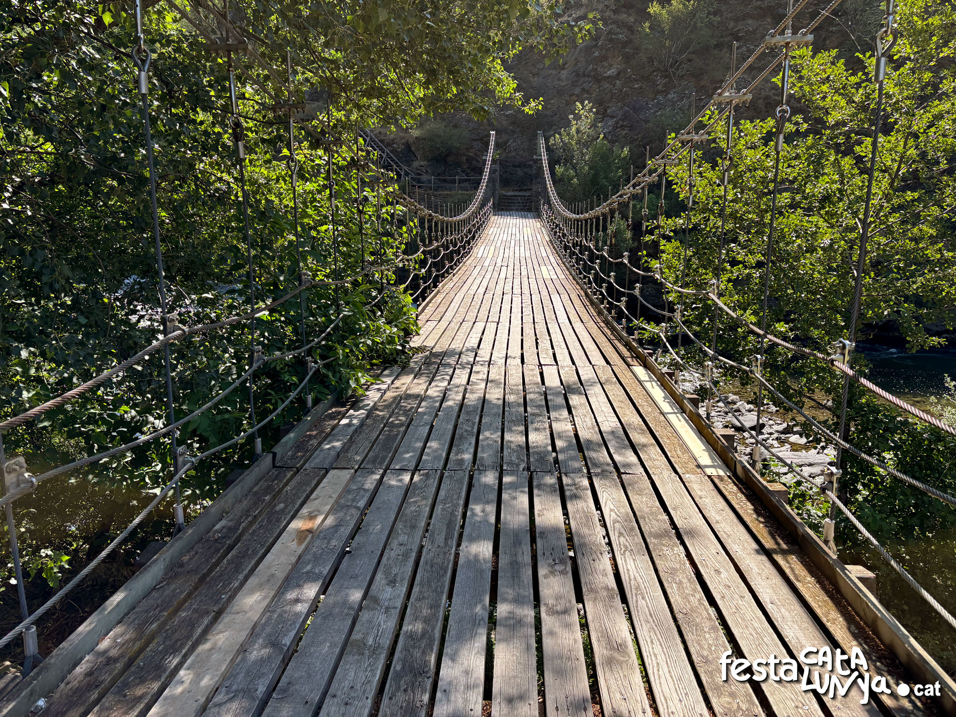 Pont o pasarel·la penjant de Santa Caterina a Rialp ***