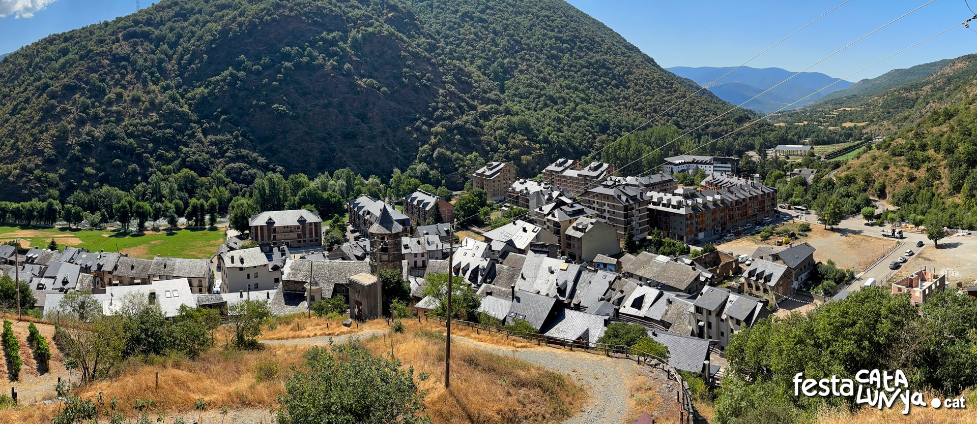 Rialp - Vista panoràmica des del mirador del castell