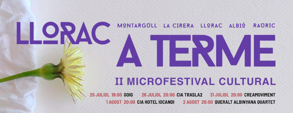 Banner de Llorac - A Terme, Microfestival Cultural 2026