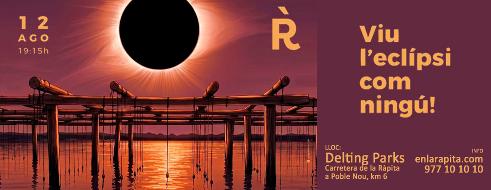 Banner de La Ràpita - Eclipsi solar 2026