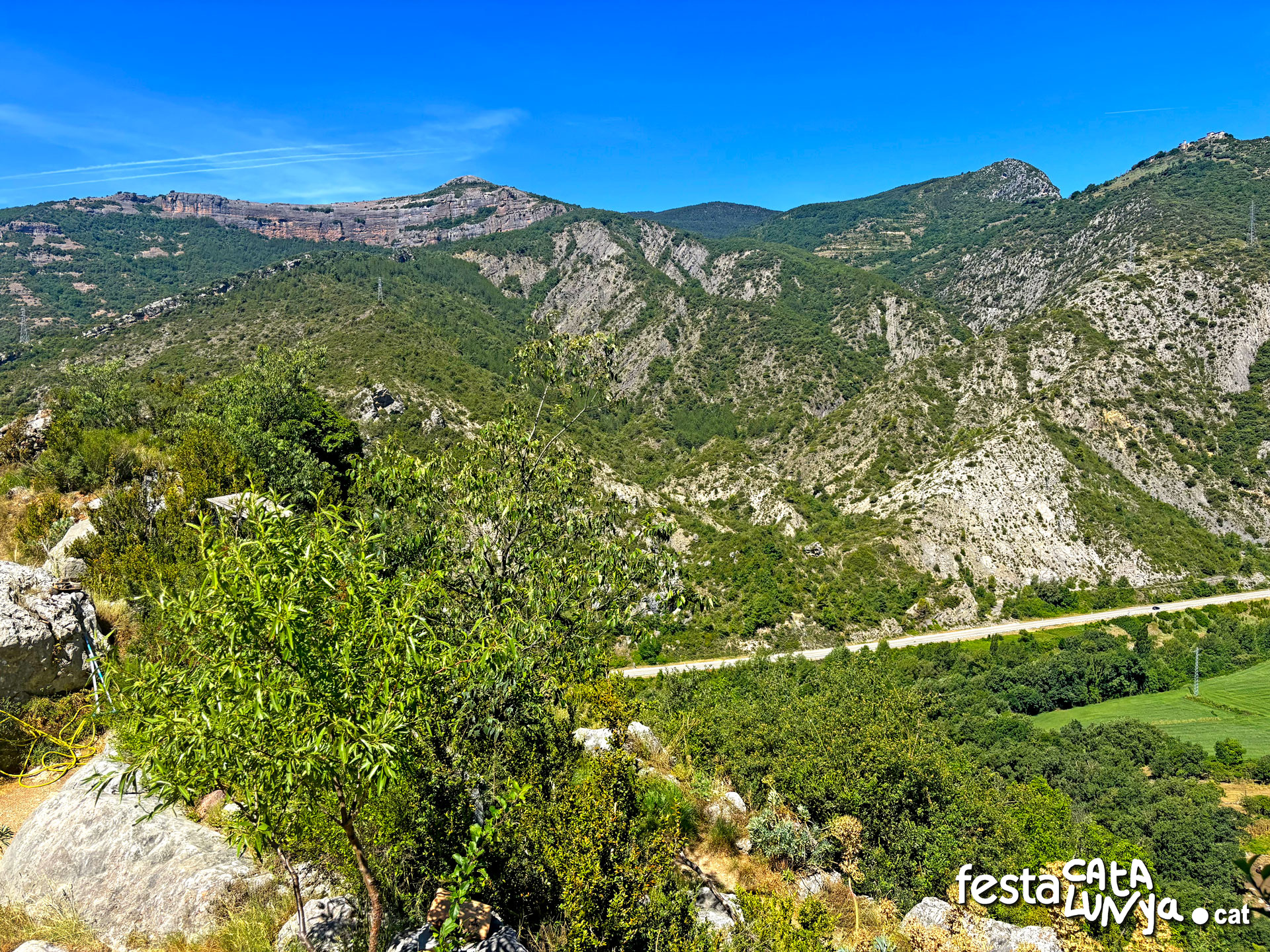 Mirador panoràmic des de l'església de Sant Feliu de Reguard - Senterada