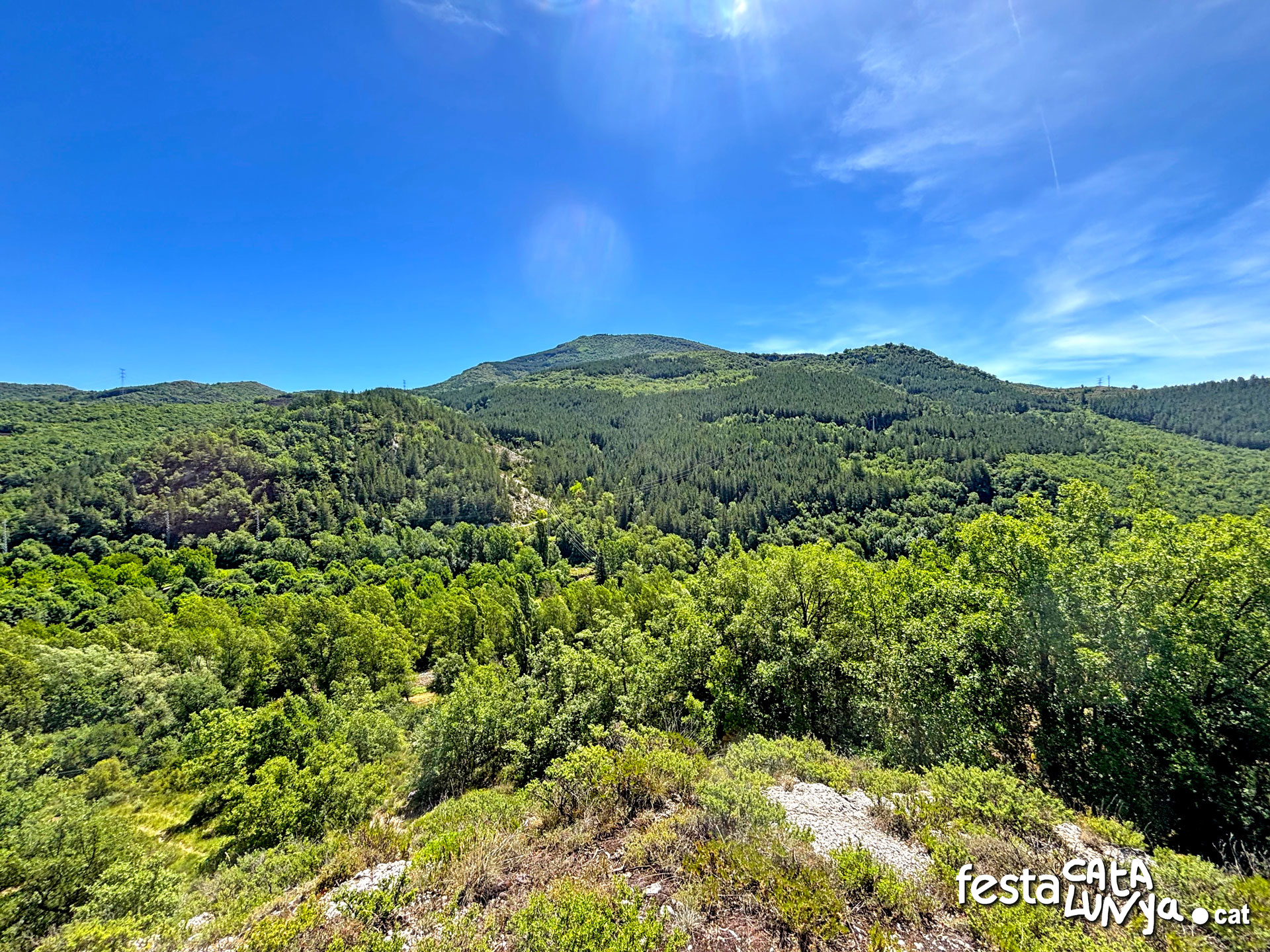 Vistes panoràmiques de Senterada des dels dipòsits