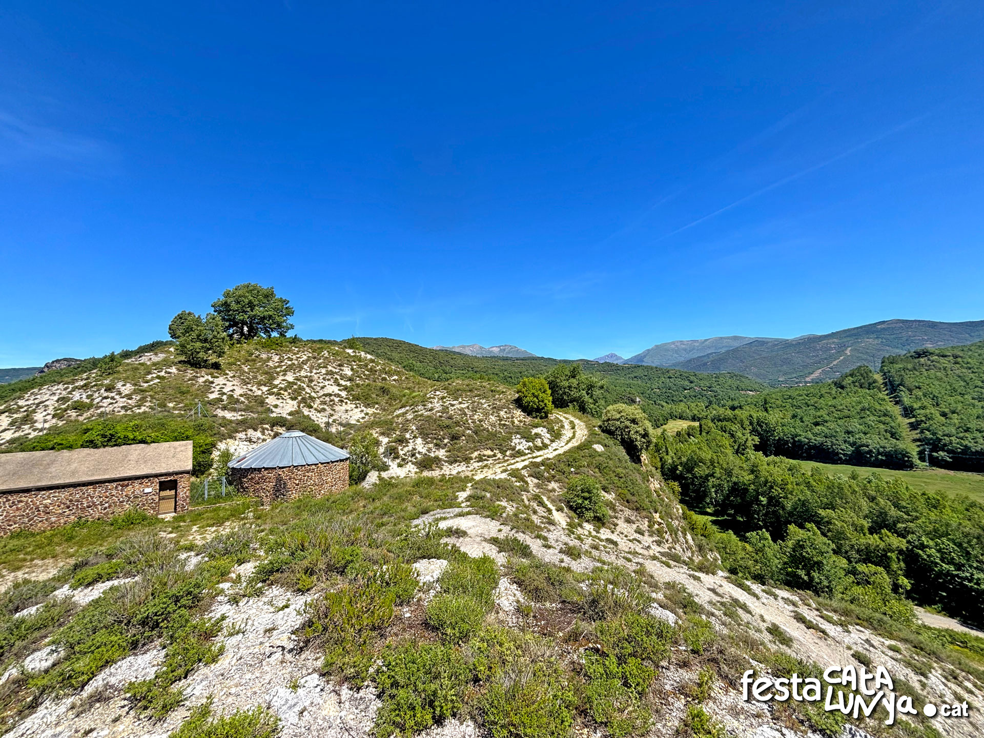 Vistes panoràmiques de Senterada des dels dipòsits