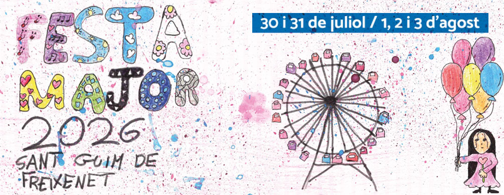Banner de Sant Guim de Freixenet - Festa Major 2026