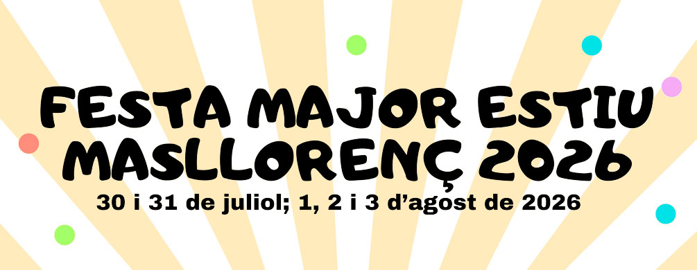 Banner de Masllorenç - Festa Major d'estiu 2026