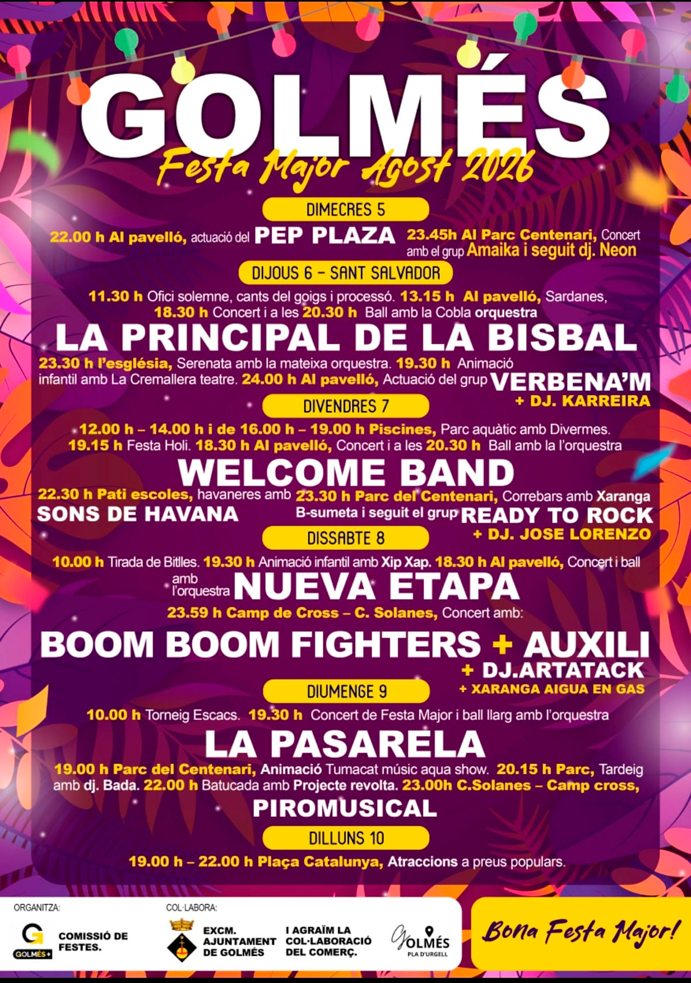 Festa Major 2026 - Golmés
