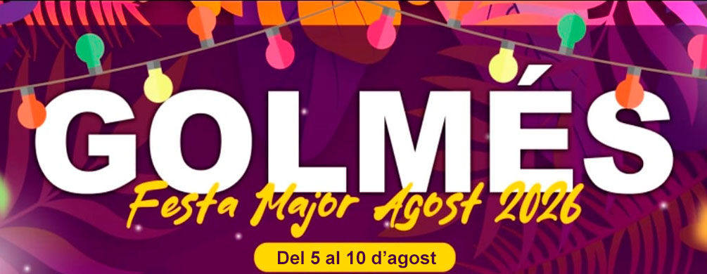 Banner de Golmés - Festa Major 2026