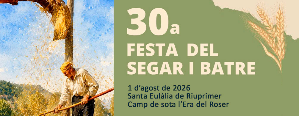 Banner de Santa Eulàlia de Riuprimer - Festa del Segar i el Batre 2026