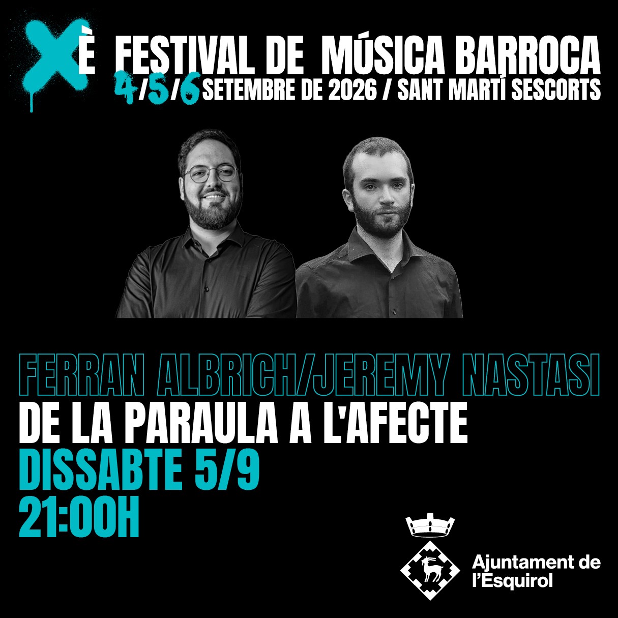 Festival de Música Barroca a Sant Martí Sescorts 2026 - L'Esquirol