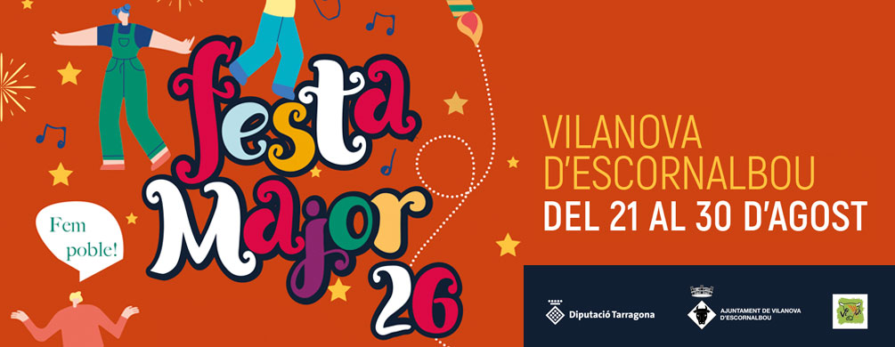 Banner de Vilanova d'Escornalbou - Festa Major 2026